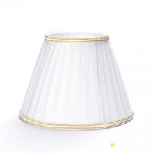 Organza abażur 2406 biały na E14